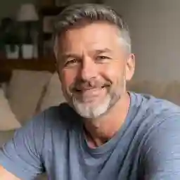 Portrait image used for a Realz Casino AU player review from Hobart, Australia, representing an Australian player sharing experience with online casino Australia entertainment.